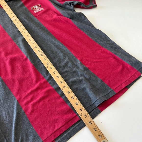 San Francisco 49ers x Antigua VTG Thick Cotton Colorblock Polo Shirt Mens LARGE - Picture 7 of 7